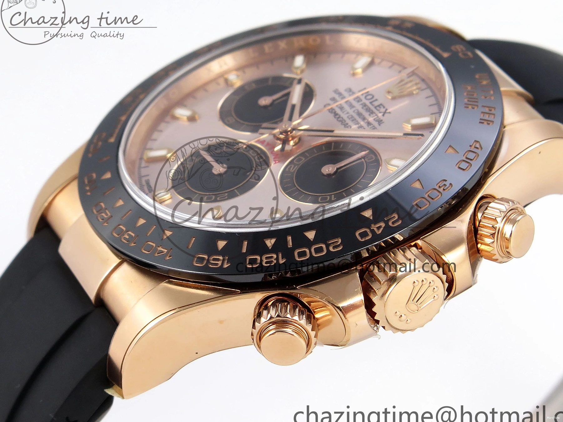 MiroTime 0416 Daytona 116515 Clean 1:1 Best Edition Silver Dial RG Markers on Oysterflex Strap SA4130 V WrinkleFree 1965